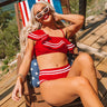 Living For Lake Life One Shoulder Bikini Top Image - 1