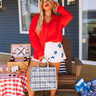 Calm Retreat Button Up In Red Curves Image - 1