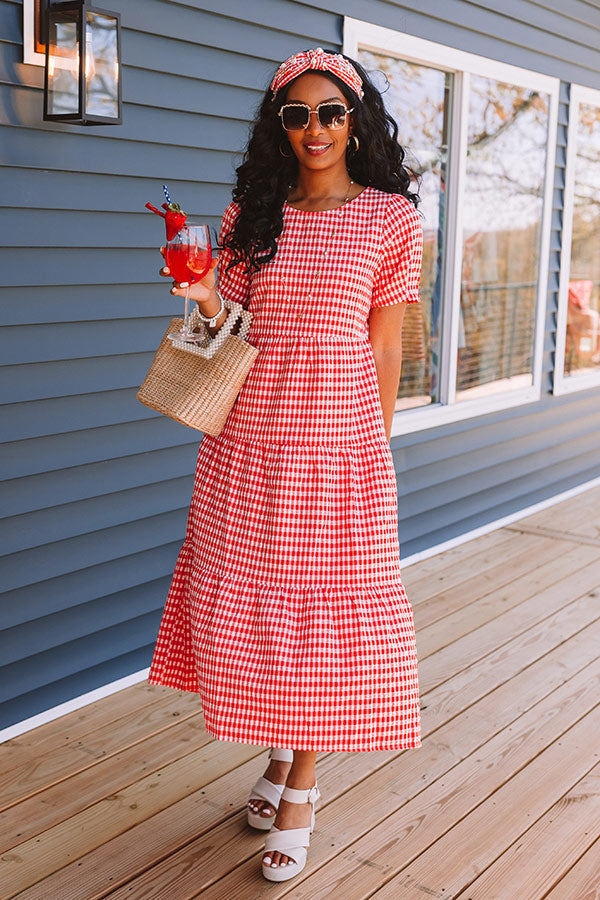 Freedom Rings Gingham Midi Image - 1