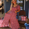 Floral Euphoria Maxi In Red Curves Image - 1