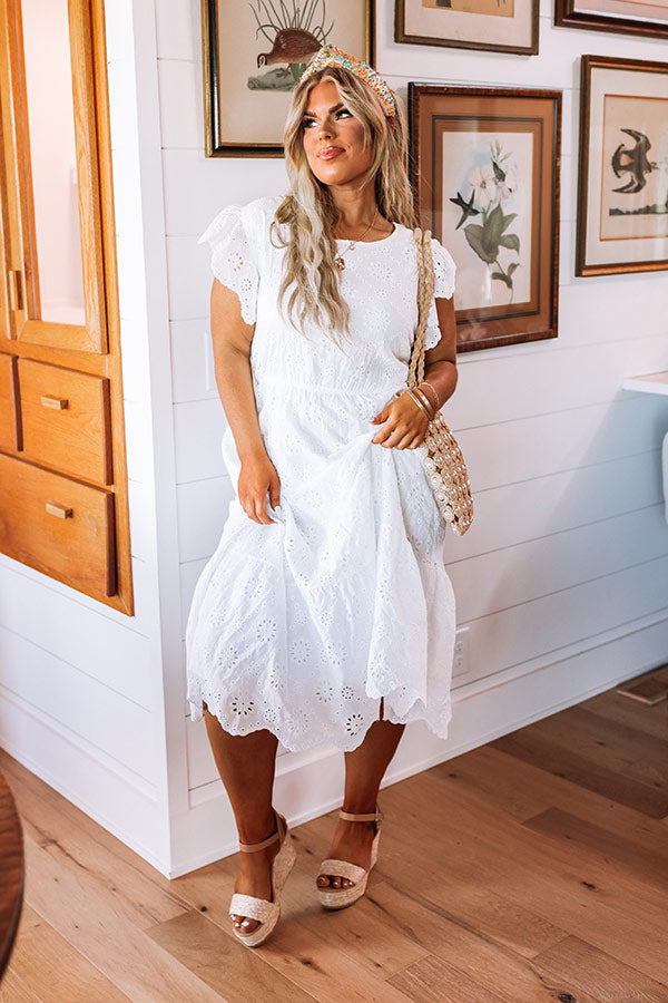 Country Club Cutie Eyelet Midi Curves Image - 1