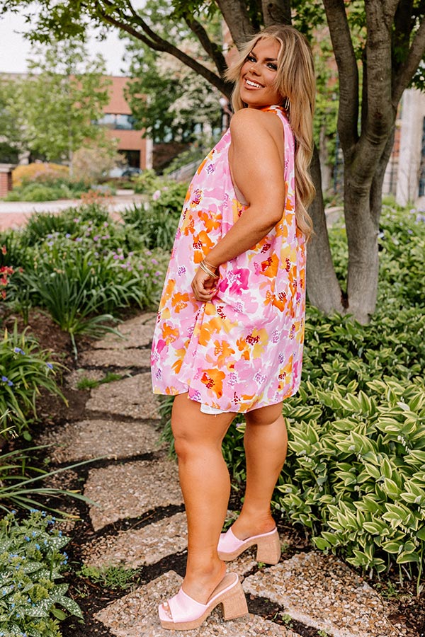 Fresh Roses Shift Dress Curves Image - 4