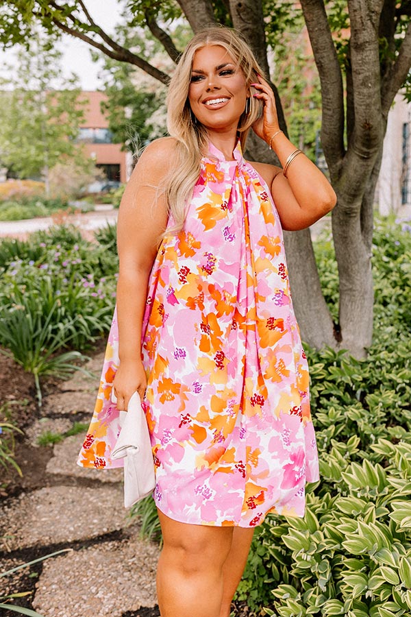 Fresh Roses Shift Dress Curves Image - 2