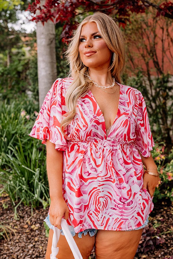 Spa Life Babydoll Top Curves Image - 2