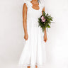 Divine Downtime Gingham Midi In White Image - 1