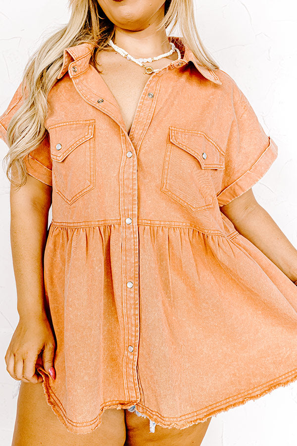 Malibu Villa Denim Top Curves Image - 2