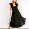 Divine Downtime Gingham Midi In Black Image - 1