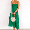 Every Hour Smocked Eyelet Midi Image - 1