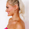 First Class Hoop Earrings Image - 1