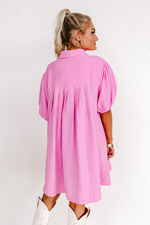 Plain As Day Mini Dress in Pink Image - 5