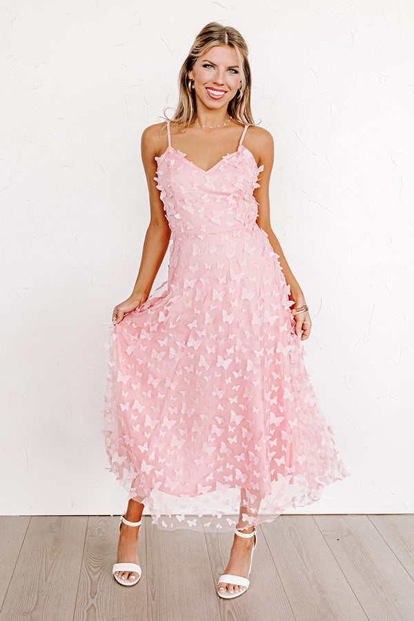 Garden Party Glow Midi in Pink Image - 2