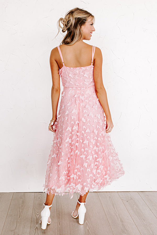 Garden Party Glow Midi in Pink Image - 5