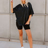 Vibrant Smiles Shift Tee in Black Image - 1