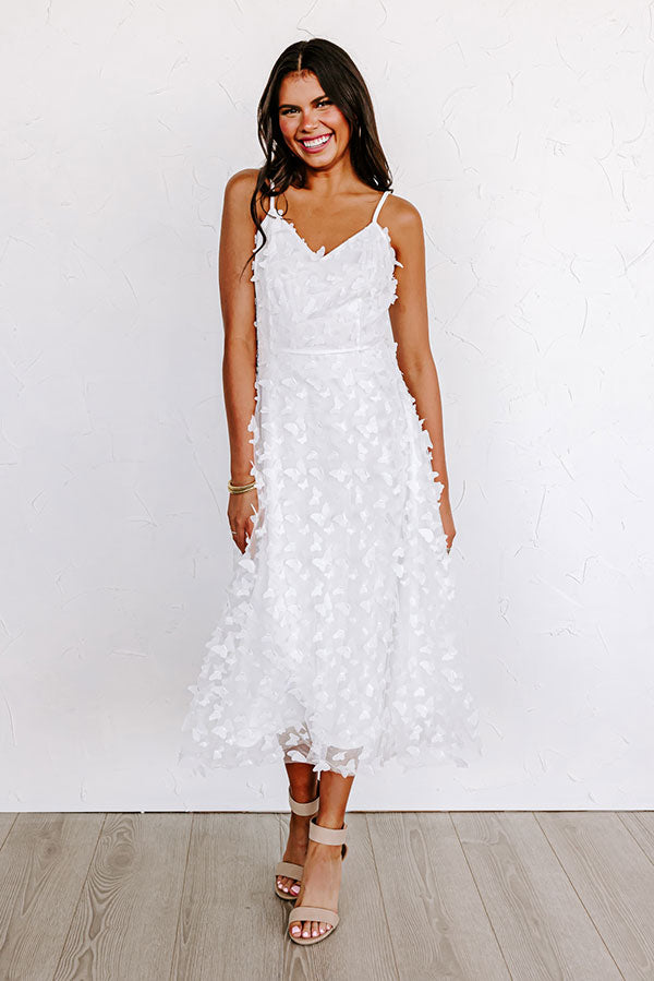 Garden Party Glow Midi in White Image - 5