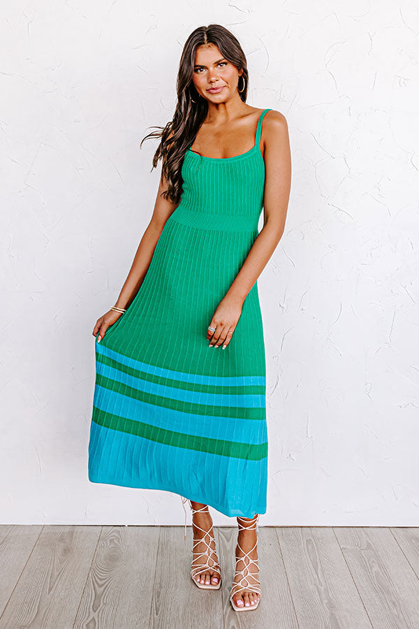Sweet Valor Midi In Kelly Green Image - 1