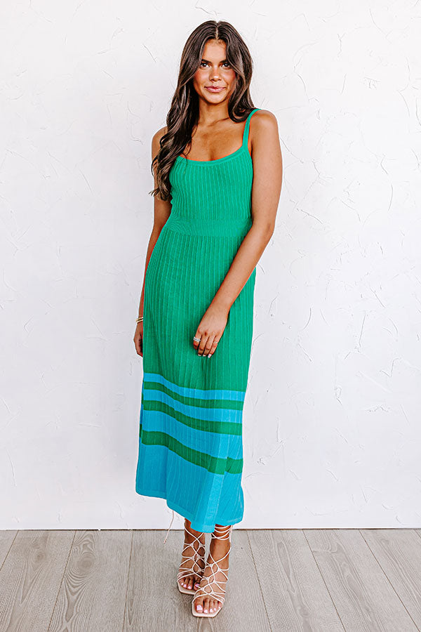 Sweet Valor Midi In Kelly Green Image - 4