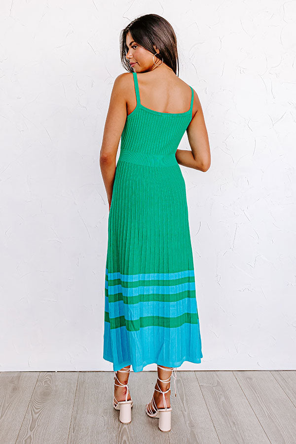 Sweet Valor Midi In Kelly Green Image - 5