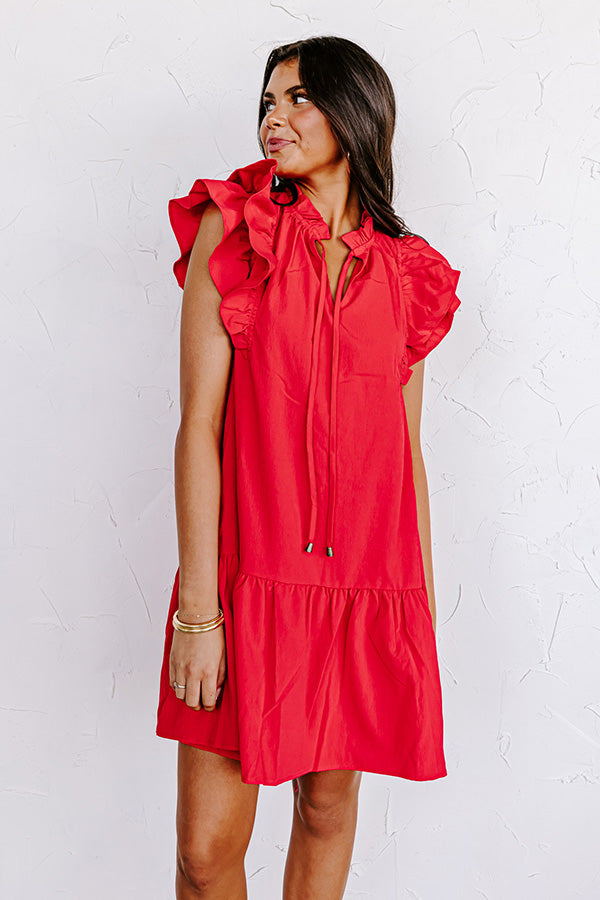 Looking For Peace Shift Dress In Red Image - 2
