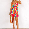 Coastal Charm Pleated Romper In Hot Pink Image - 1
