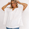 Beyond Lovely Shift Top In White Curves Image - 1