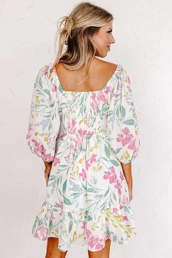 Door To Destiny Floral Dress in Ivory Image - 4