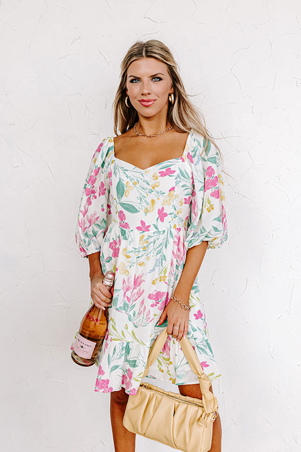 Door To Destiny Floral Dress in Ivory Image - 1