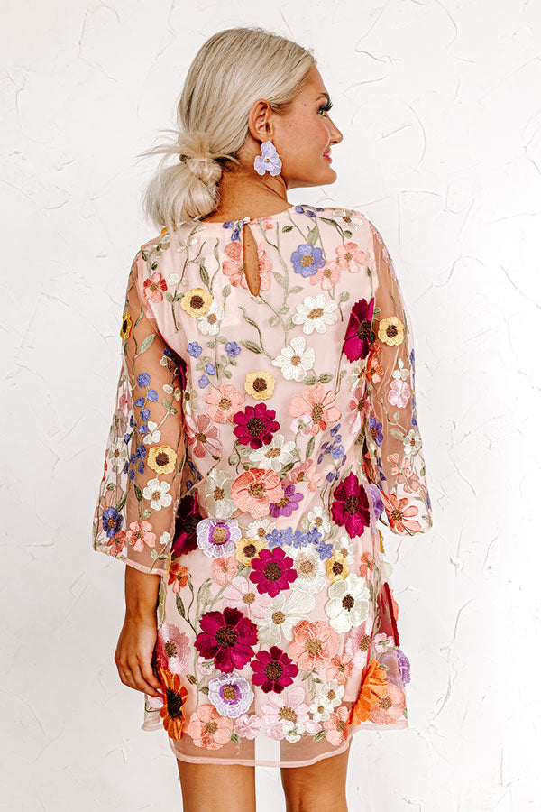 Pretty In Provence Embroidered Mini Dress Image - 5