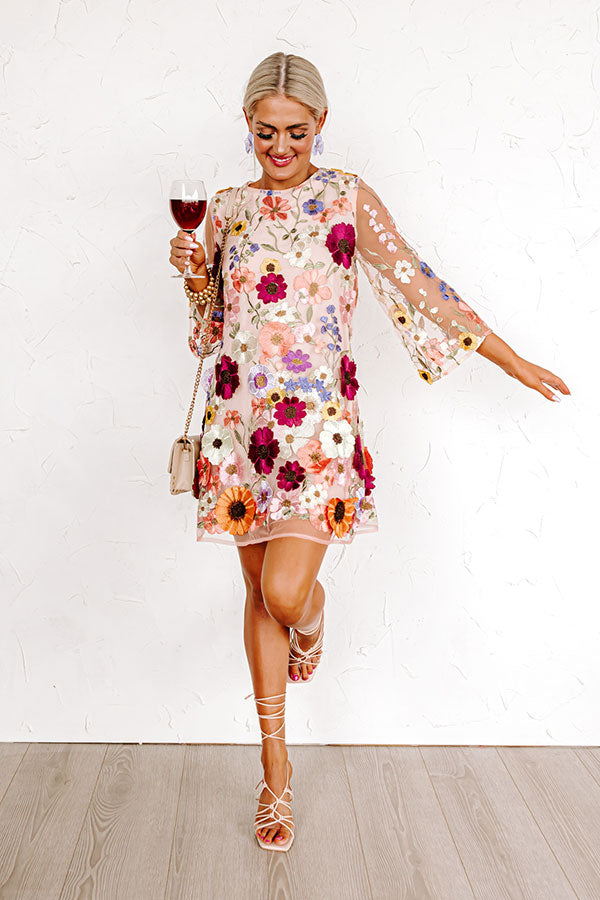 Pretty In Provence Embroidered Mini Dress Image - 1