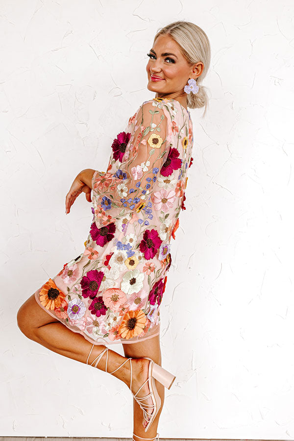 Pretty In Provence Embroidered Mini Dress Image - 4