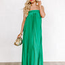 Charming Views Pleated Maxi In Kelly Green Image - 1