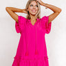 Tea At The Plaza Shift Dress In Hot Pink Image - 1