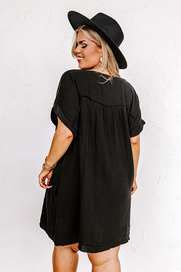 Good Days Gone By Shift Dress In Black Curves Image - 3