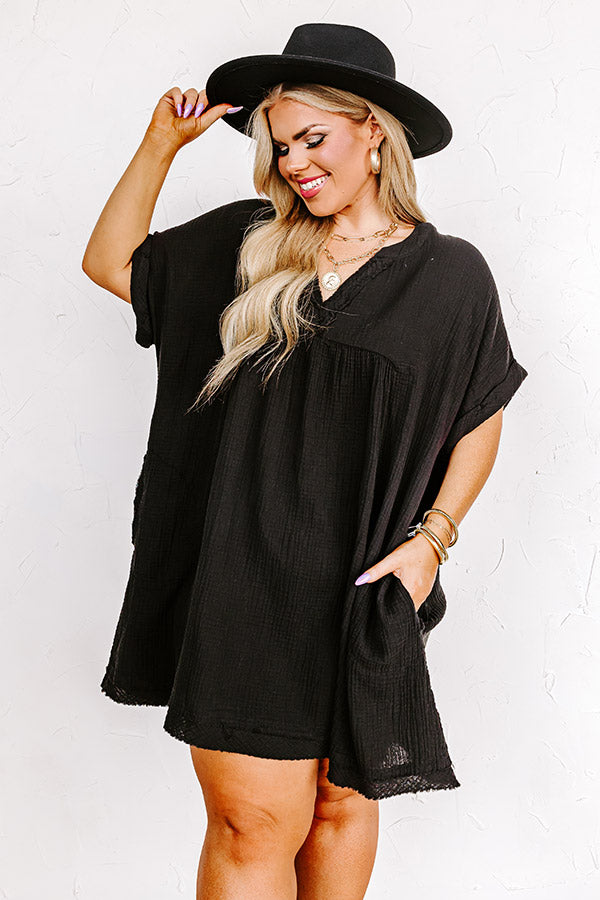 Good Days Gone By Shift Dress In Black Curves Image - 1