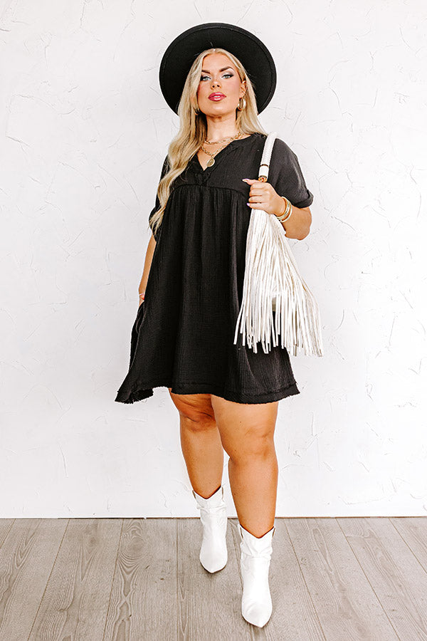 Good Days Gone By Shift Dress In Black Curves Image - 4