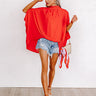 Local Flair Shift Top In Red Image - 1