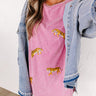 Easy Tiger Mineral Wash Graphic Tee in Pink Image - 1