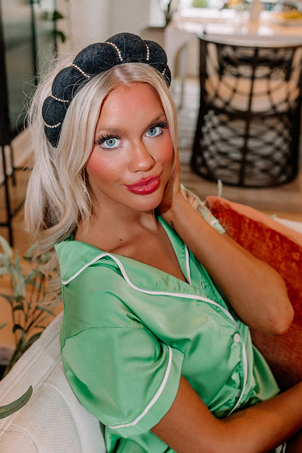 Effortless Moments Embellished Spa Headband In Black Image - 2