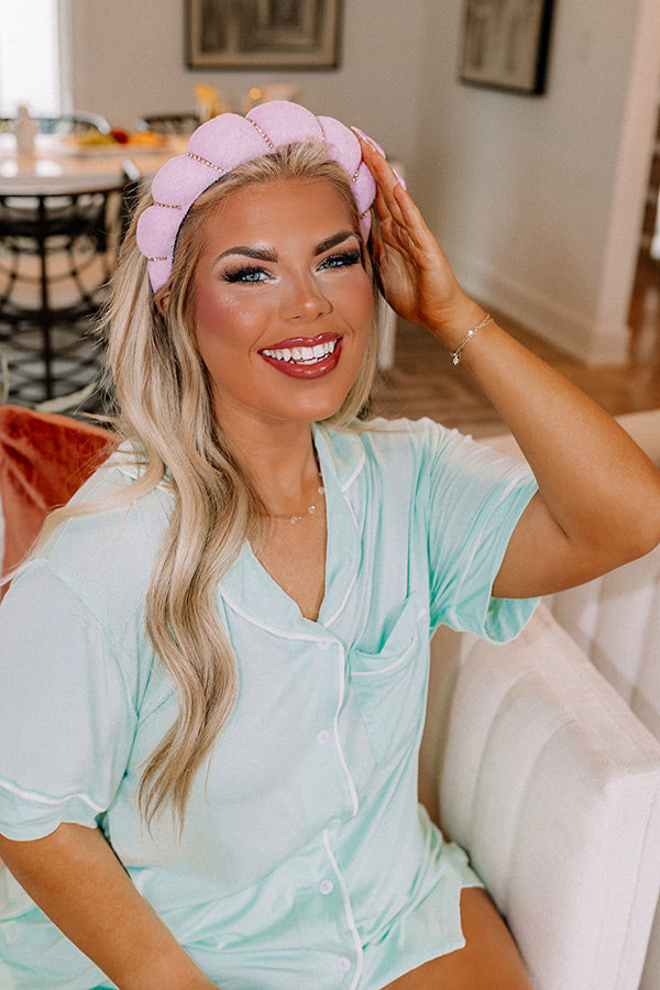 Effortless Moments Embellished Spa Headband In Pink Image - 1