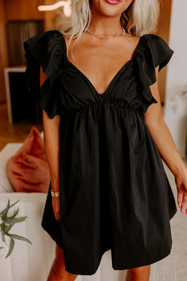 Happiness On The Way Mini Dress In Black Image - 4
