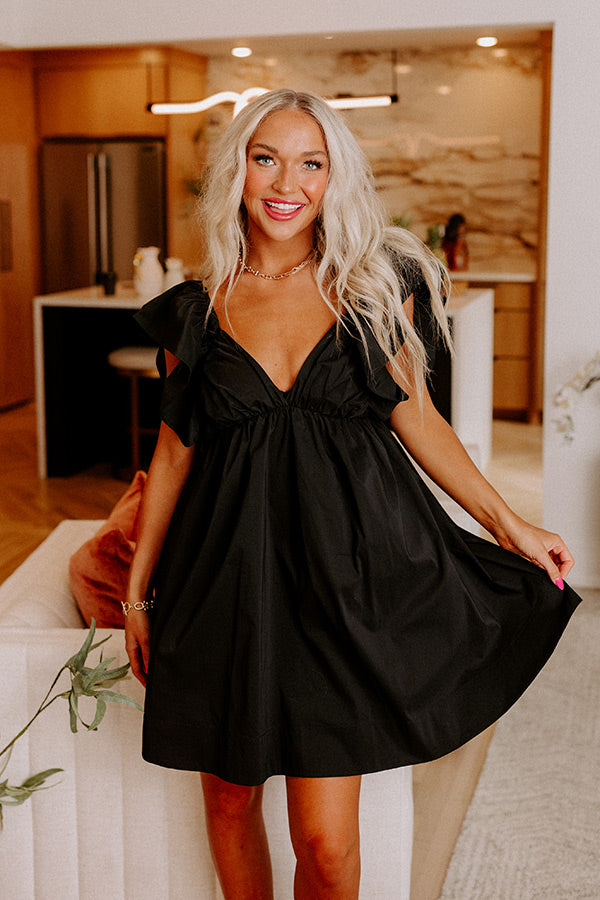 Happiness On The Way Mini Dress In Black Image - 1