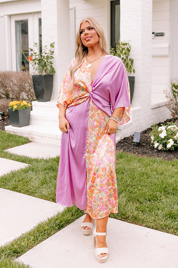 For The Frill Of It Satin Midi Curves Image - 1