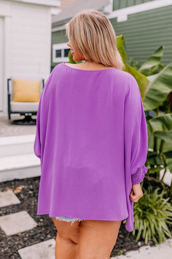 Simply Spectacular Shift Top in Purple Curves Image - 4
