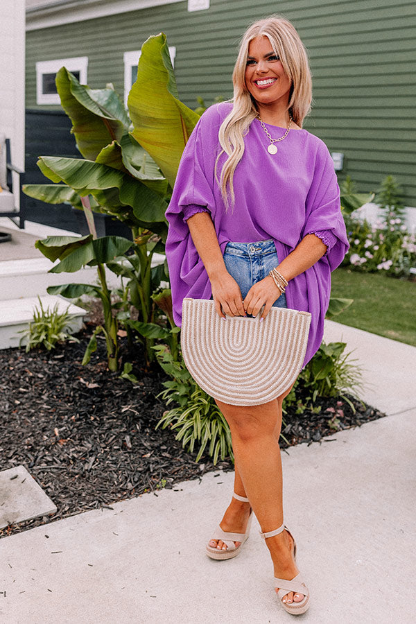Simply Spectacular Shift Top in Purple Curves Image - 2