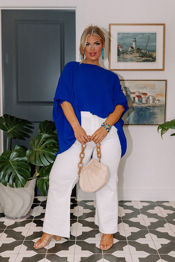 Simply Spectacular Shift Top in Royal Blue Curves Image - 2