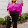 Purely Poetic Shift Top in Orchid Curves Image - 1