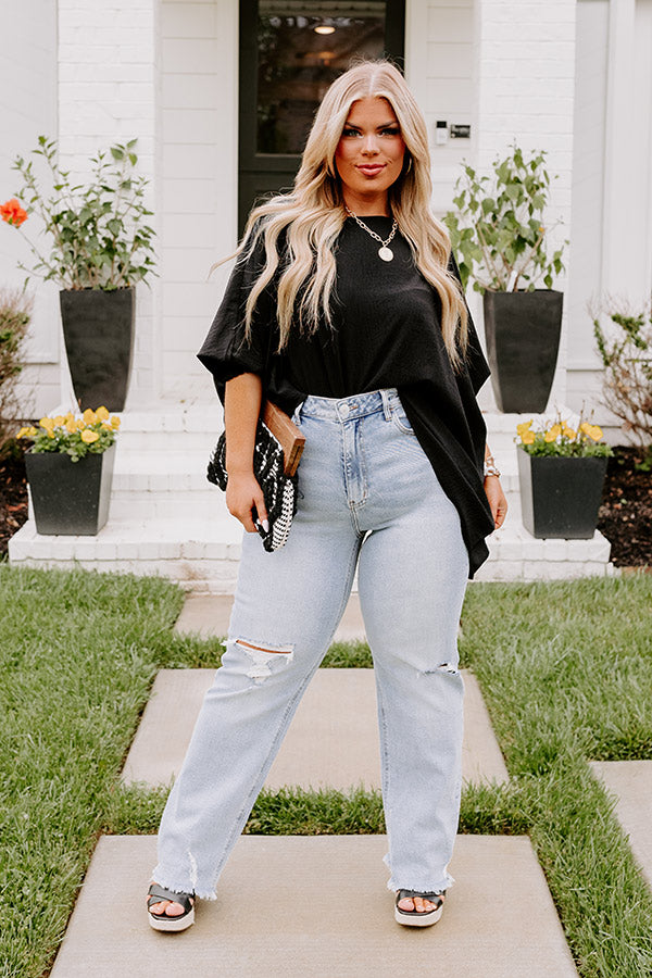 Simply Spectacular Shift Top in Black Curves Image - 2