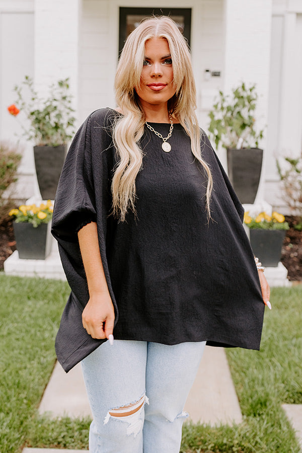 Simply Spectacular Shift Top in Black Curves Image - 5