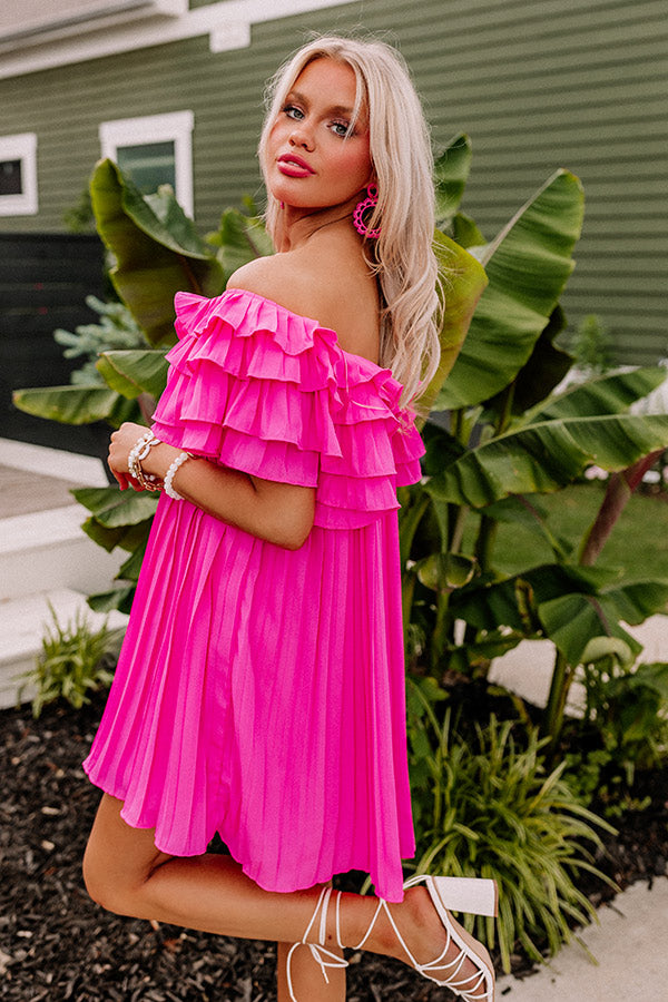 Play Our Song Pleated Dress Image - 2