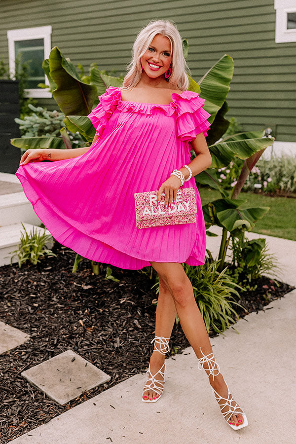 Play Our Song Pleated Dress Image - 4
