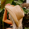 Quiet Countryside Straw Cowboy Hat Image - 1